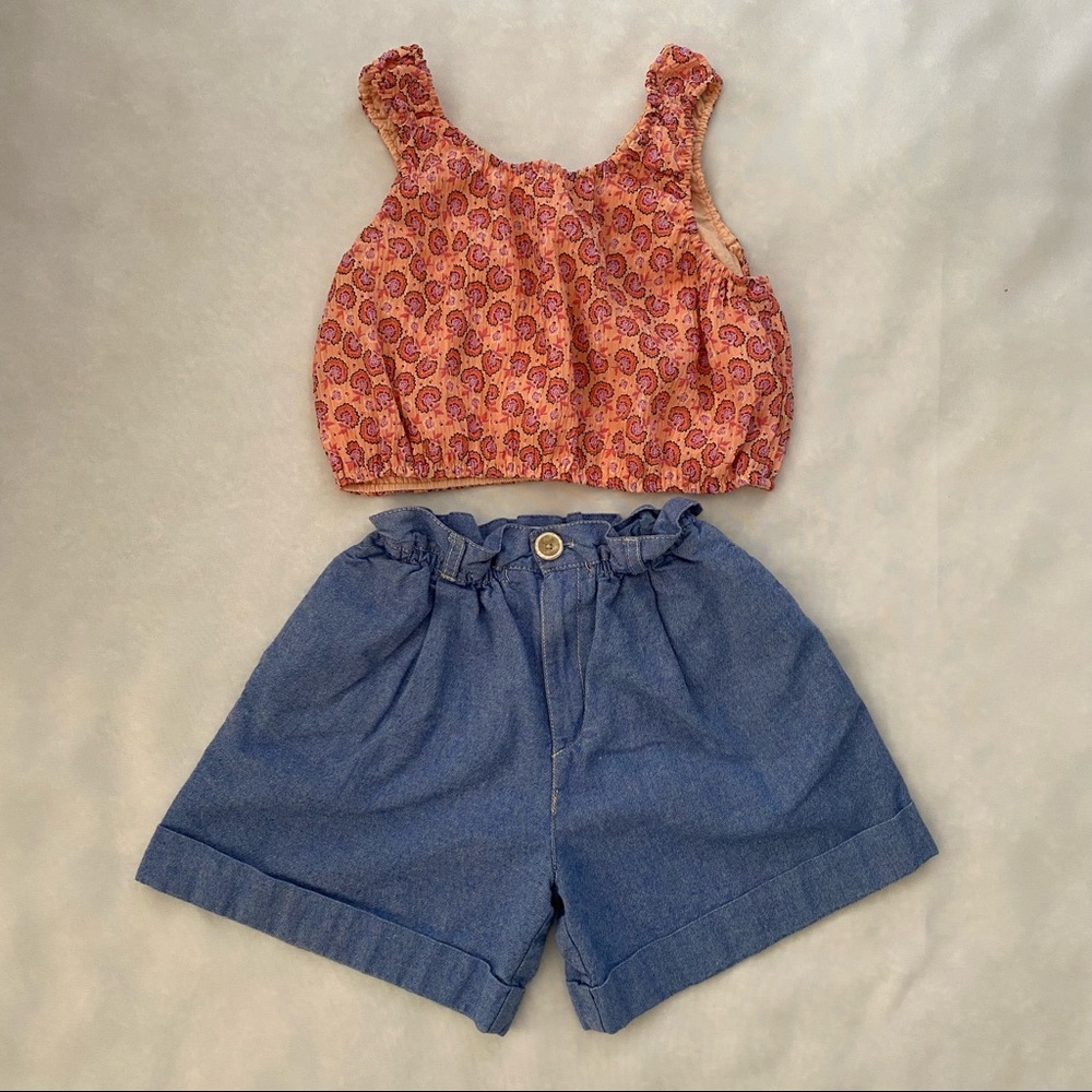Zara Girl Blouse and Shorts Size 11-12
